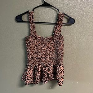 Leopard print top